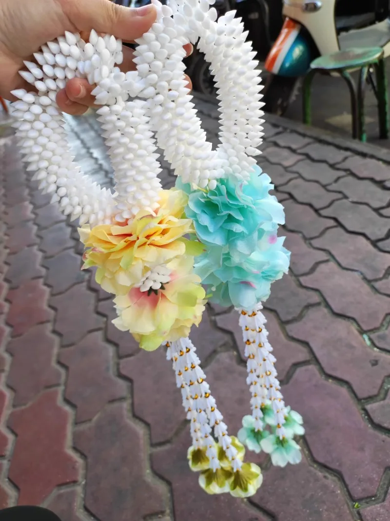 

Thai Buddha's Hand-held Flower Long Style Southeast Asian Dai Ethnic Group Handmade Head Flower Hair Accessories