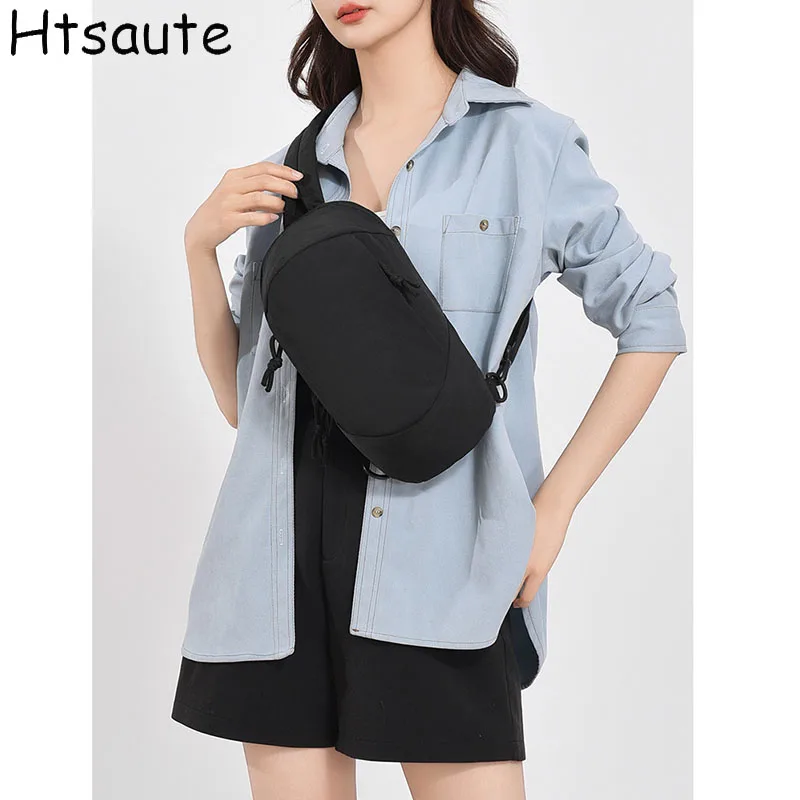 Trendy Men's Chest Bags Fashion Shoulder Crossbody Bags Male Chest Pack Casual Sling Sports Male Handbag Travel Sholder Phone