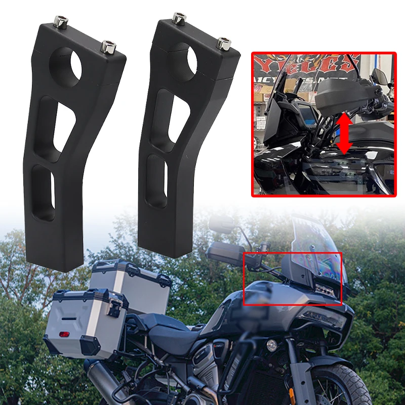 

CNC Aluminum Alloy Handlebar Riser Bar Lifting Clamp Handlebar Motorcycle Accessories Fit For Harley Pan Americ 1250 2021