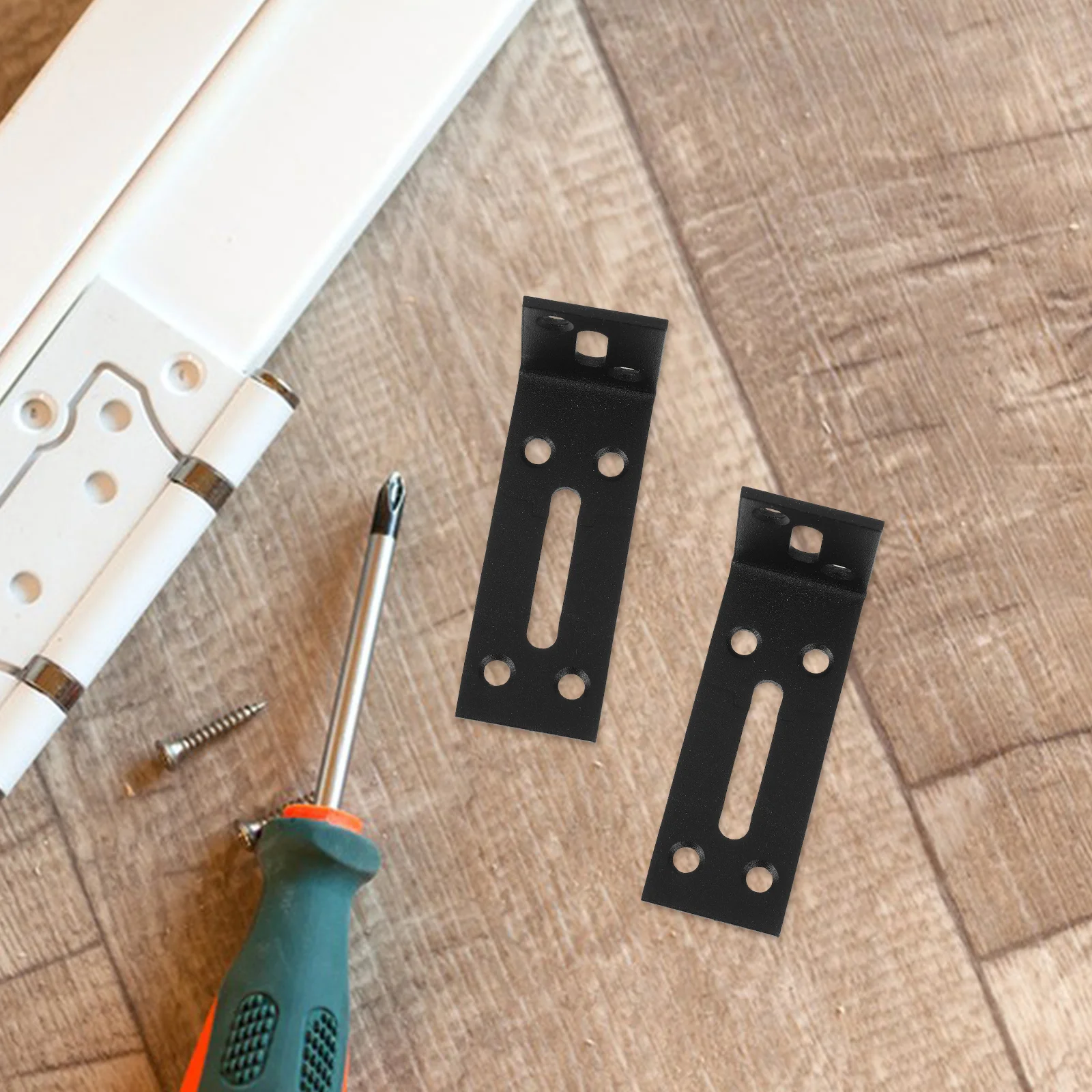 

6Pcs Stainless Steel L Shape Brackets Heavy Duty Adjustable Shelf Support Connectors for Furniture Home Improvement