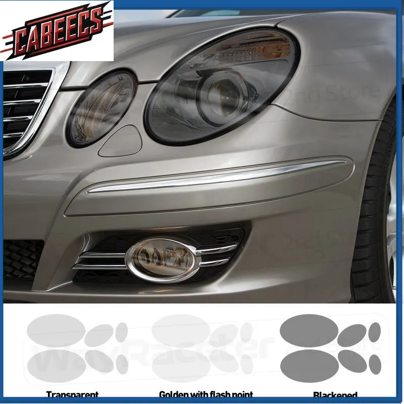 

Car Headlight Protective Film Smoked Black Tint Vinyl Transparent TPU Sticker For Mercedes Benz W211 E55 AMG E Class S211 E500