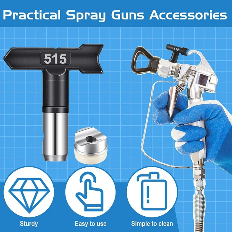 リバーシブルペイントスプレー,蛇口チップ,エアレススプレー機部品,新品,8個