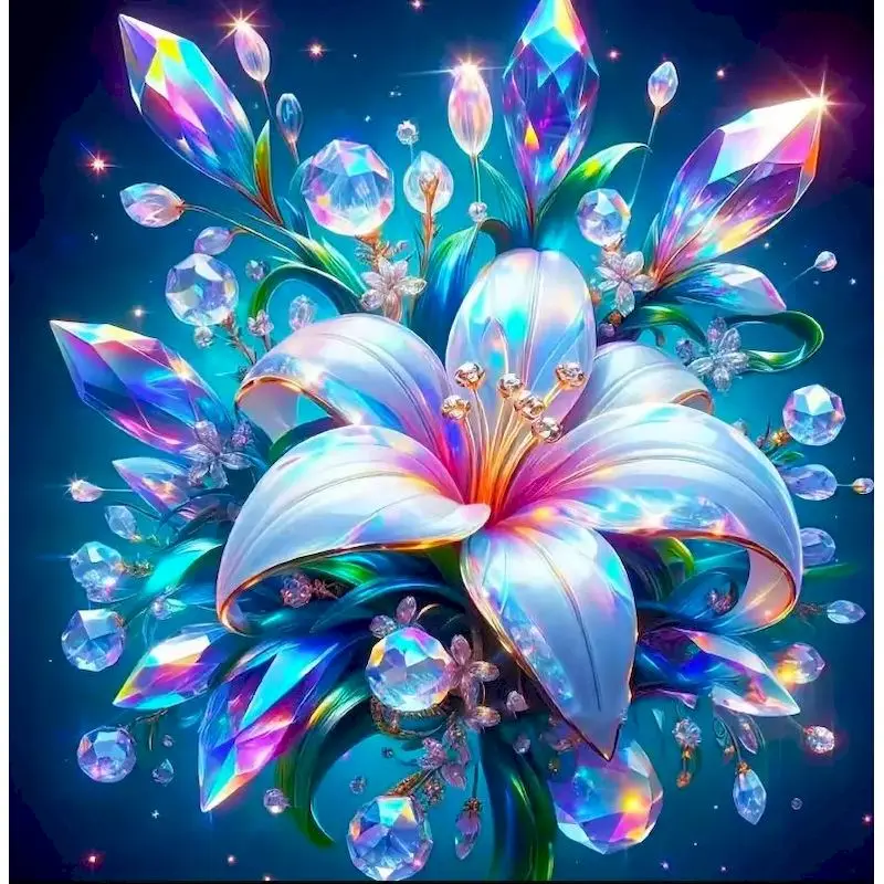 

GATYZTORY DIY Diamond Painting Flower Rhinestones Full Square Diamond Embroidery Butterfly Picture Mosaic Wall Art