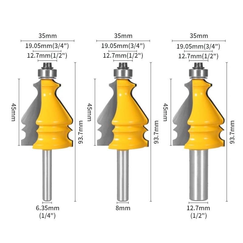 NXWIND Special Moulding Bit Router Bit Woodworking Milling Cutter For Wood Tools Face Mill End Mill