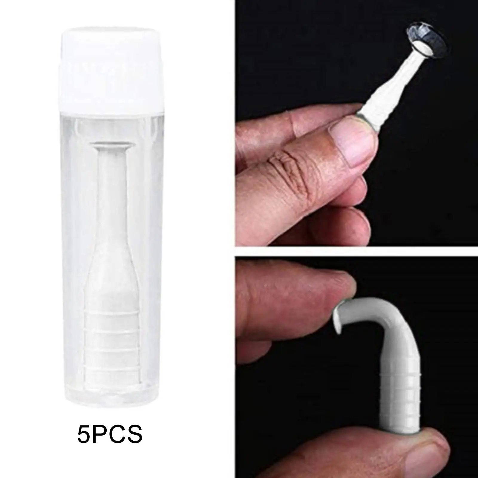 Zestaw do wkładania i wyjmowania sztywnych soczewek kontaktowych z antypoślizgową powierzchnią, higieniczny, z tłokiem, do czyszczenia oczu dla dorosłych.