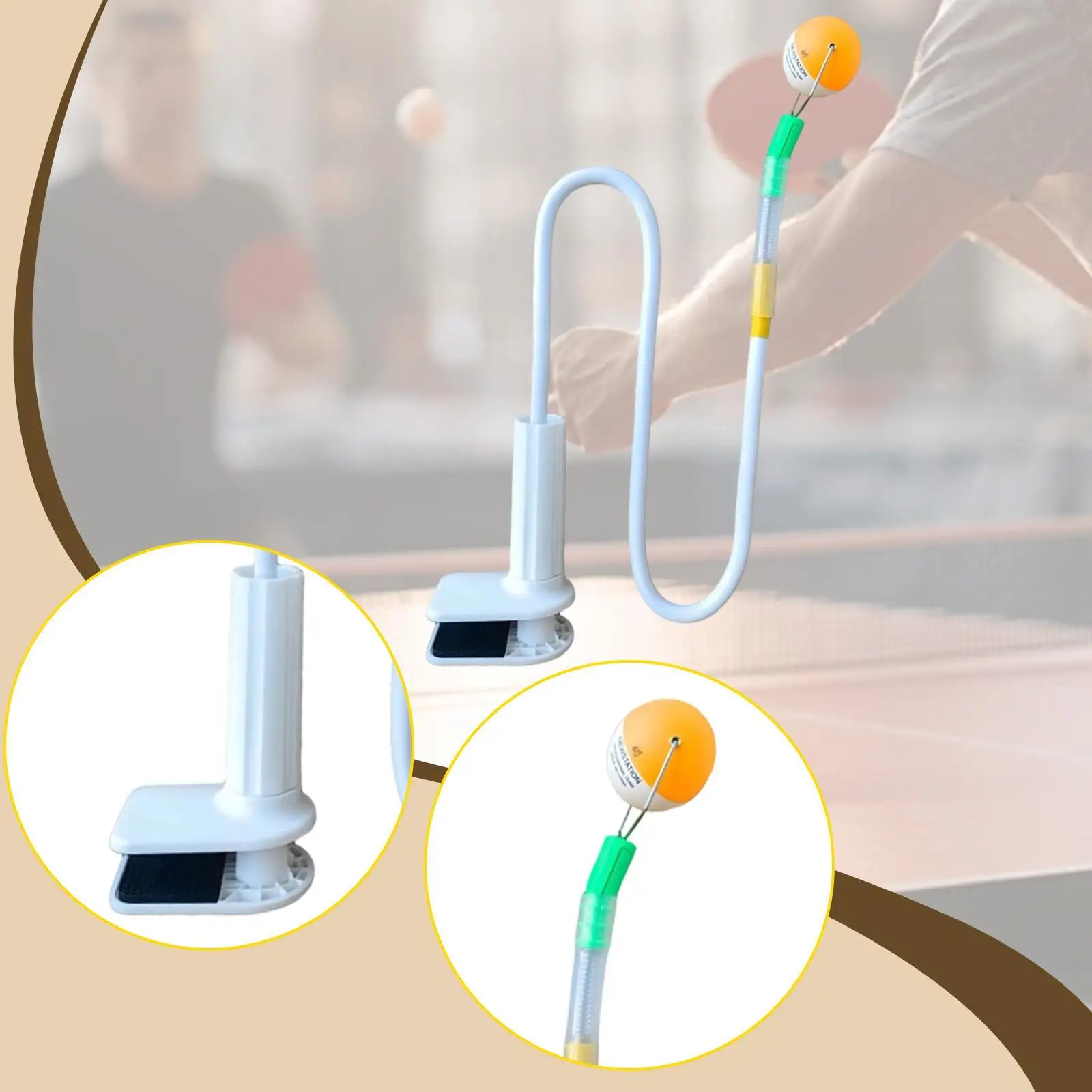 

Table Tennis Training Robot Teaching Aid Multifunctional Portable Sturdy Training Equipment Ball Server for Stroking Kids