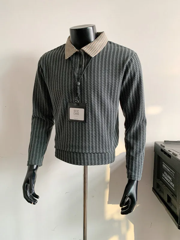 

Белая толстовка с воротником и узором в виде косточек, мужская, плотная, с длинными рукавами, осенне-зимняя, модная, повседневная, верхняя одежда