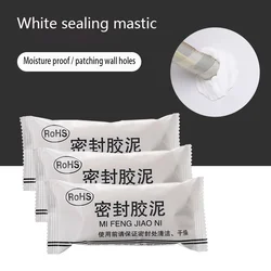 RYRA 1-4pcs Air Conditioning Hole Sealant Household Sewer Pipe Sealing Waterproof Wall Hole Repair Rubber Mastic Sewer Pipe