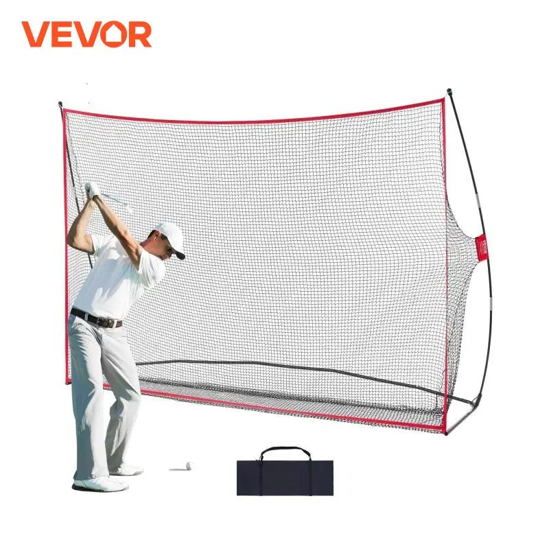 VEVOR 10.8x7ft Golf Practice Hitting Net Huge Golf Net Personal Driving Range for Indoor Outdoor Use Portable Home Golf Aid Net