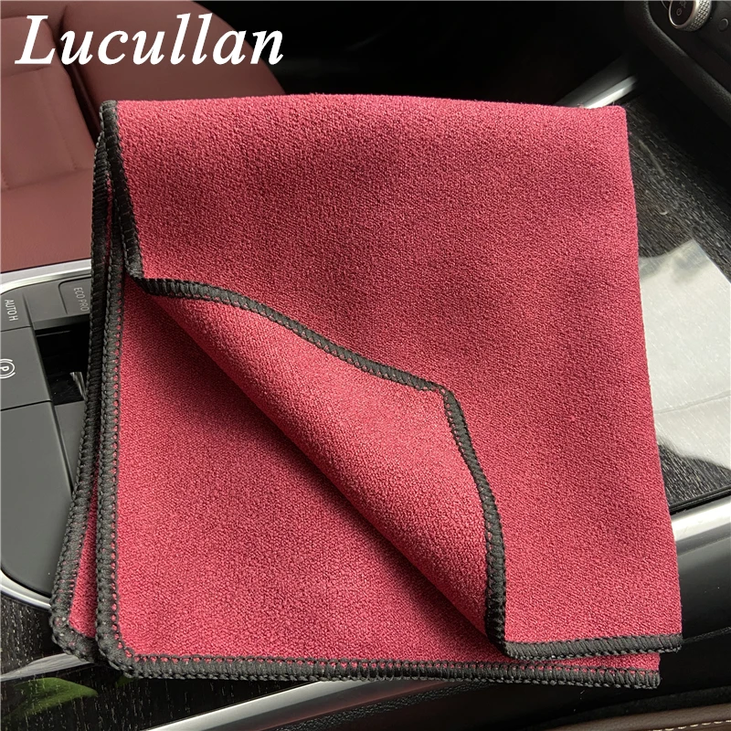 Lucullan Newest Ant Texture Premium Lint-Free Cleaning Cloth Ultra Soft Wipe Drying Towel For Paint Mirror Glass