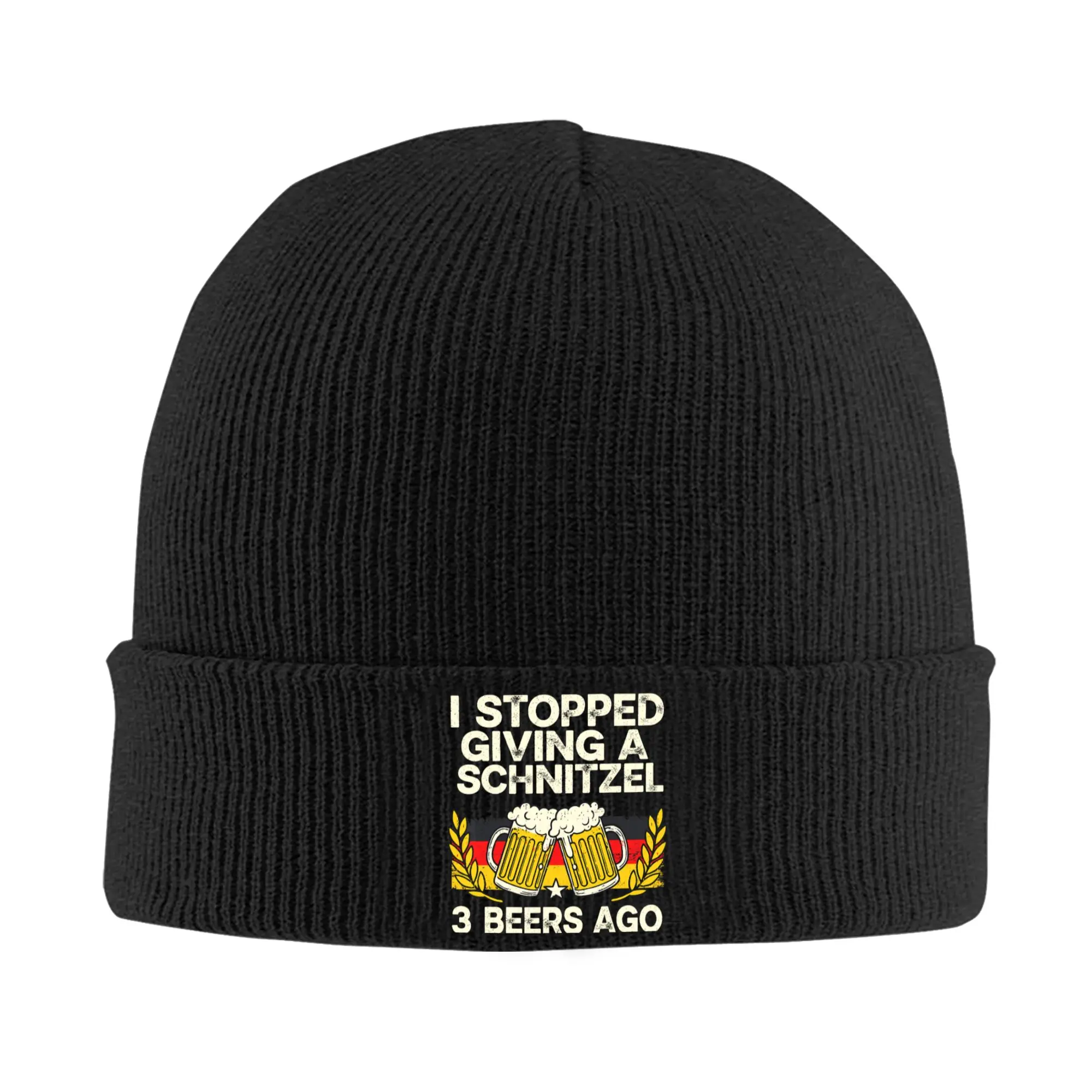 Oktoberfest Stopped Giving Schnitzel Bavaria Beer Festival Beanie Hats  Bonnet Hats Men Women Unisex Outdoor Sport Knit Hat