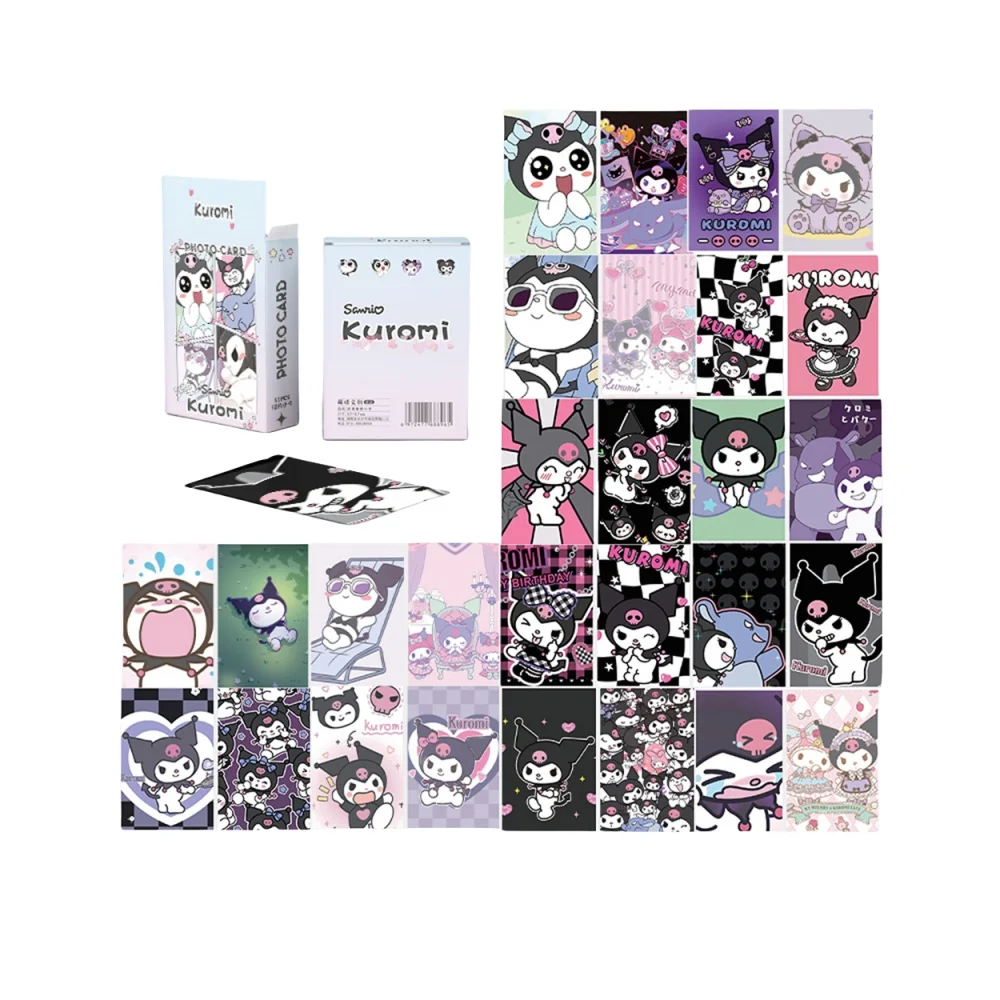 Anime Cards Cinnamoroll Melody Kuromi Kitty Pompompurin Collection Cards Toy For Children Christmas Gifts