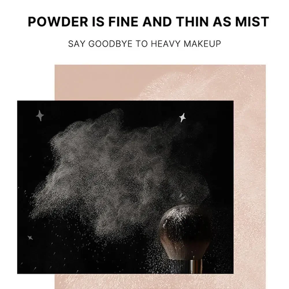 Super Silk Soft Mist Powder para rosto, duradouro, impermeável, pressione textura, controle de óleo, óleo, bolo, polvo W0W3