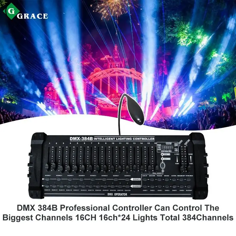 Igracelite Wireless DMX 384 Controller Stage Lighting Dmx 512 Controller Led Dmx512