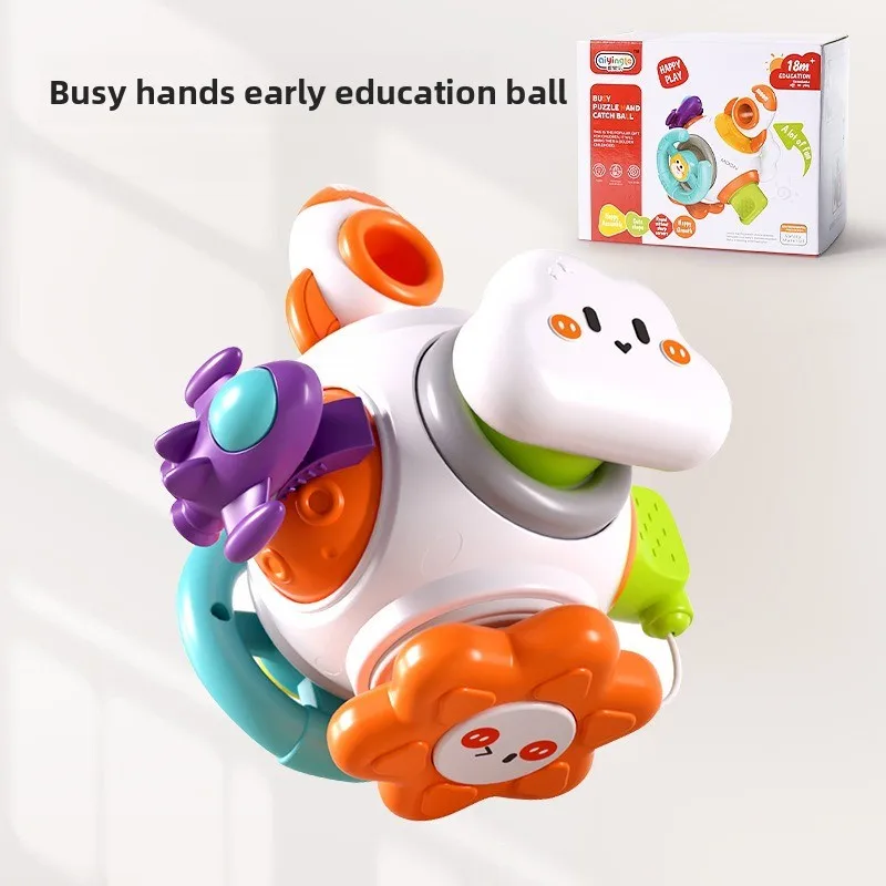 

Infant Educational Learning Montessori Toy Busy Hand Grasping Ball Toy Puzzle Sensory Fine Motor Skills Development Toy for Kids
