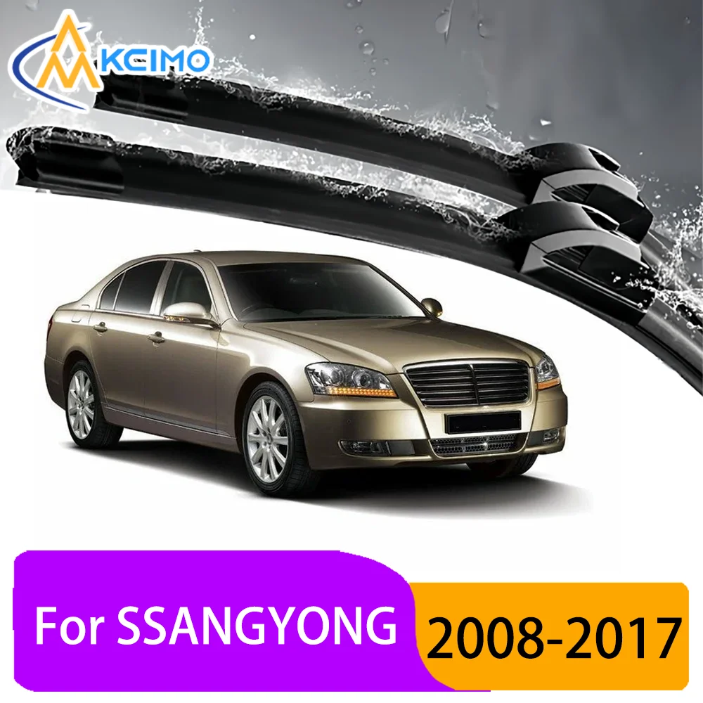 

For SSANGYONG Chairman W 2008–2017 2009 Durable Slient Front Wiper Blades Car Windscreen Windshield Window Wiper Accessories