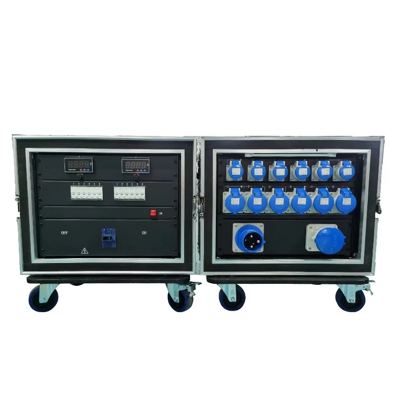 

12-контактная силовая стойка 16a 32a Cee Power Split Электрические распределительные коробки для сценического распределения питания (запрос платы за доставку)