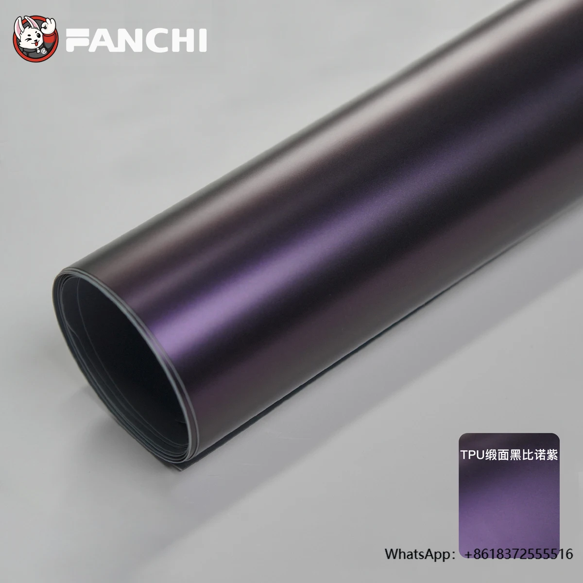 

High Quality TPU PPF Car Vinyl Wrap Sticker Roll Free Samples Satin Matte Black and Purple Paint Protection Film