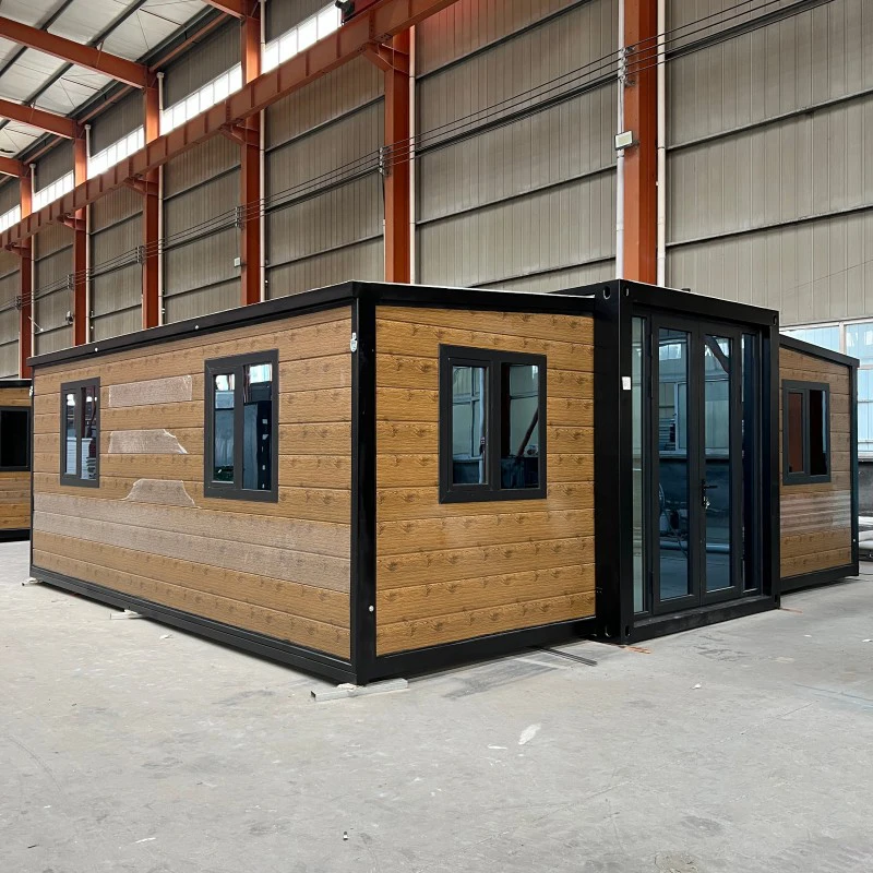 حاوية Casa Prefabricada قابلة للطي ومصنوعة مسبقًا ومنزل حديث سهل التجميع بإطار فولاذي قابل للتوسيع