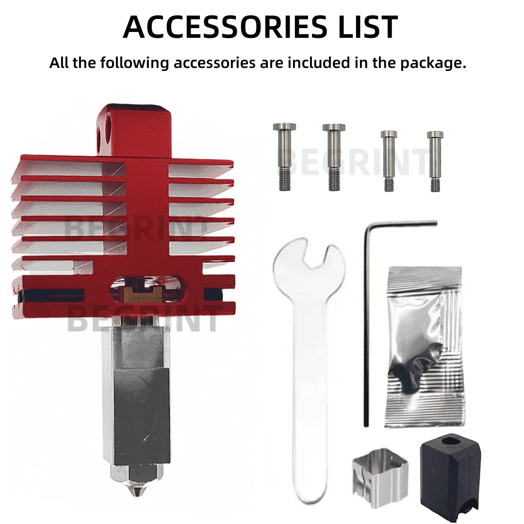 New Upgrade Hotend For Bambu Lab P1P X1C P1S X1 X1E TZ4.0 Upgrade Hot end Print Head 3D printing parts for bambulab 3D printer