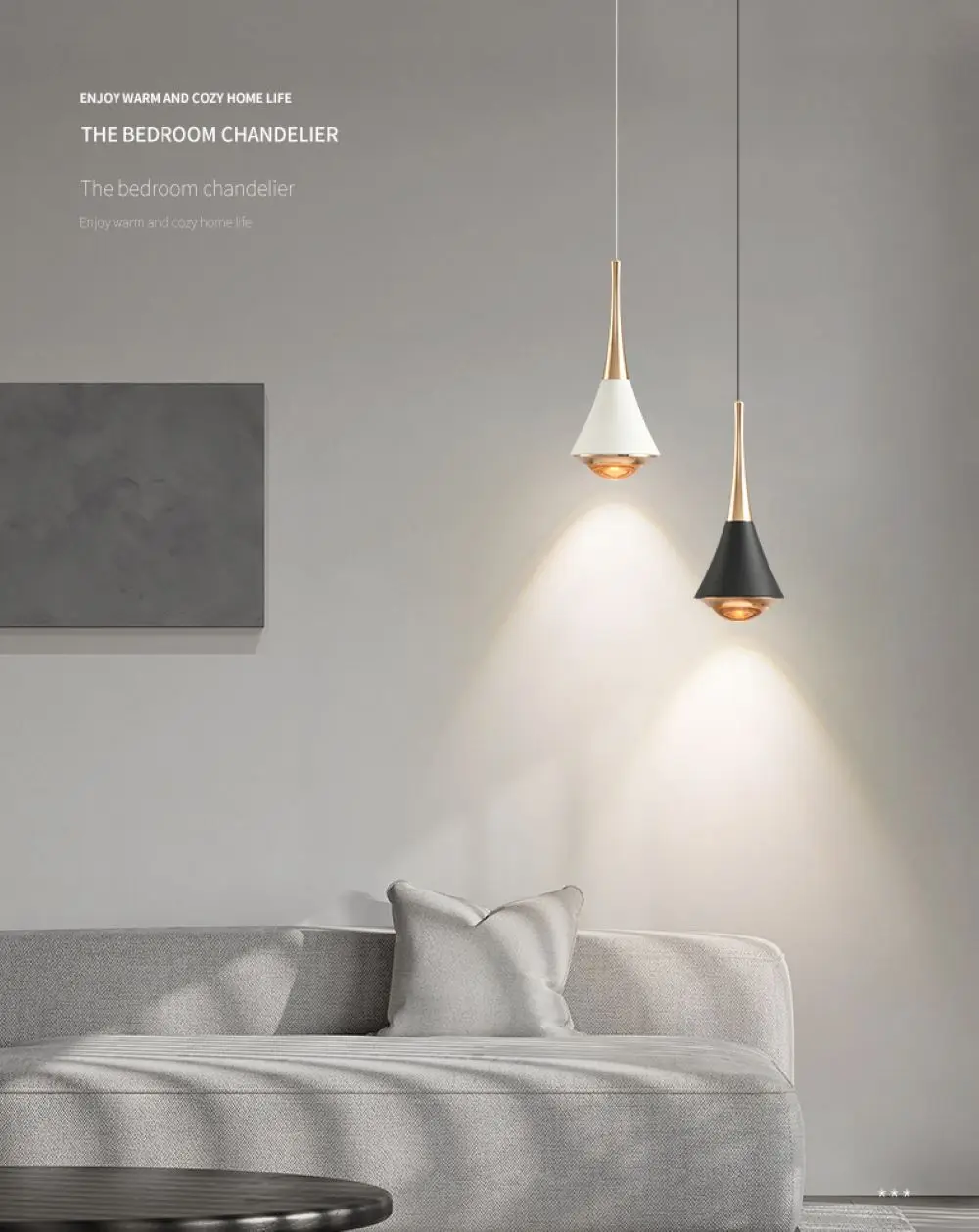 LED Northern Europe Style Ceiling Lamp Chandelier for Bedroom Living Room Wall Home Interior Decoration Pendant Light