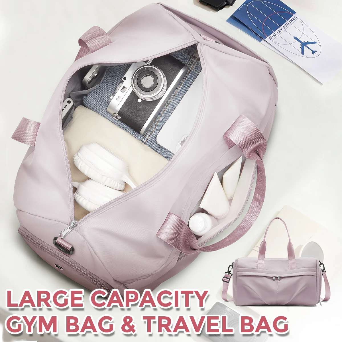 

Women's Sports Bag Luggage Travel Duffle Bag, Travel Bag for Women, Fitness Bag Tote Gym Yoga Storage Shoulder Bag For Men