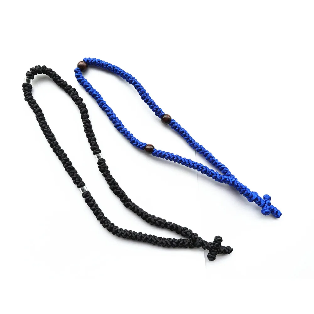 Orthodoxe Gebetsperlen, Seilsegen, griechische 100er-Knoten, handgefertigte Utensilien für Christus-Kirche