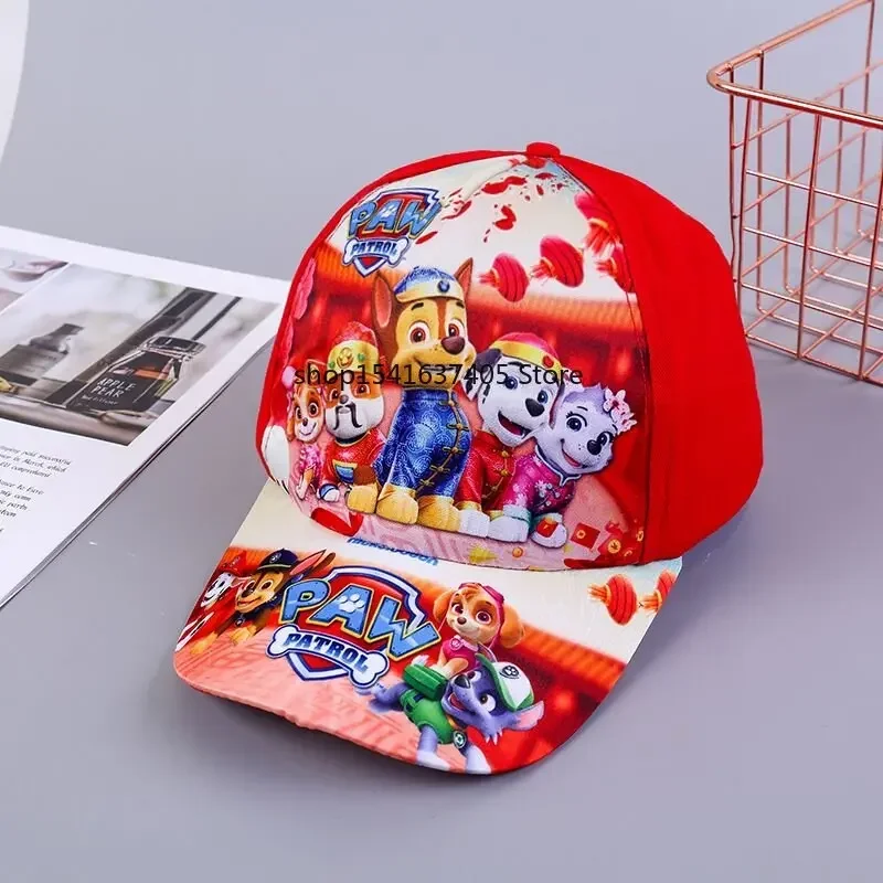 Paw Patrol Baseball Cap Cartoon Outdoor Sports Cap Hat Cute Comfortable Sunscreen Mesh Cap Children\'s Peaked Cap Party Gift