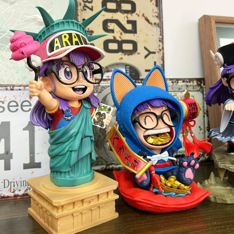 

Dr. Slump Arale Anime Figure - Wealth God Figurine Cute Girl GK Statue Model Doll for Collectors Room Decor Birthday Gift