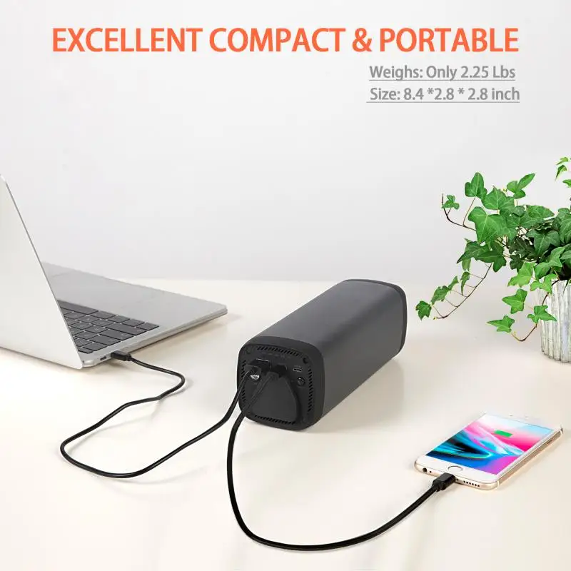 Hot selling Portable Fast Charging 31200mAh 100W AC DC Output Power Bank for Travel Laptop Notebook Drone Projector MAC IPAD