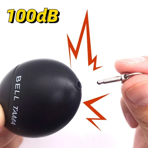 Imagen 1 del producto Alarma de autodefensa con forma de huevo para niños y ancianos, 100dB, alerta de protección de seguridad Personal, llavero fuerte, alarma de emergencia