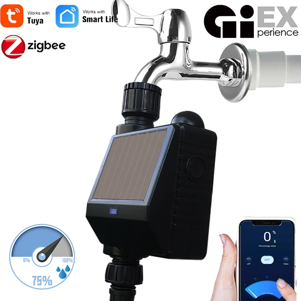 ZigBee Wifi Garten Solarenergie Bewässerung Timer Kugel hahn Sprinkler Tropf Bewässerungs system
