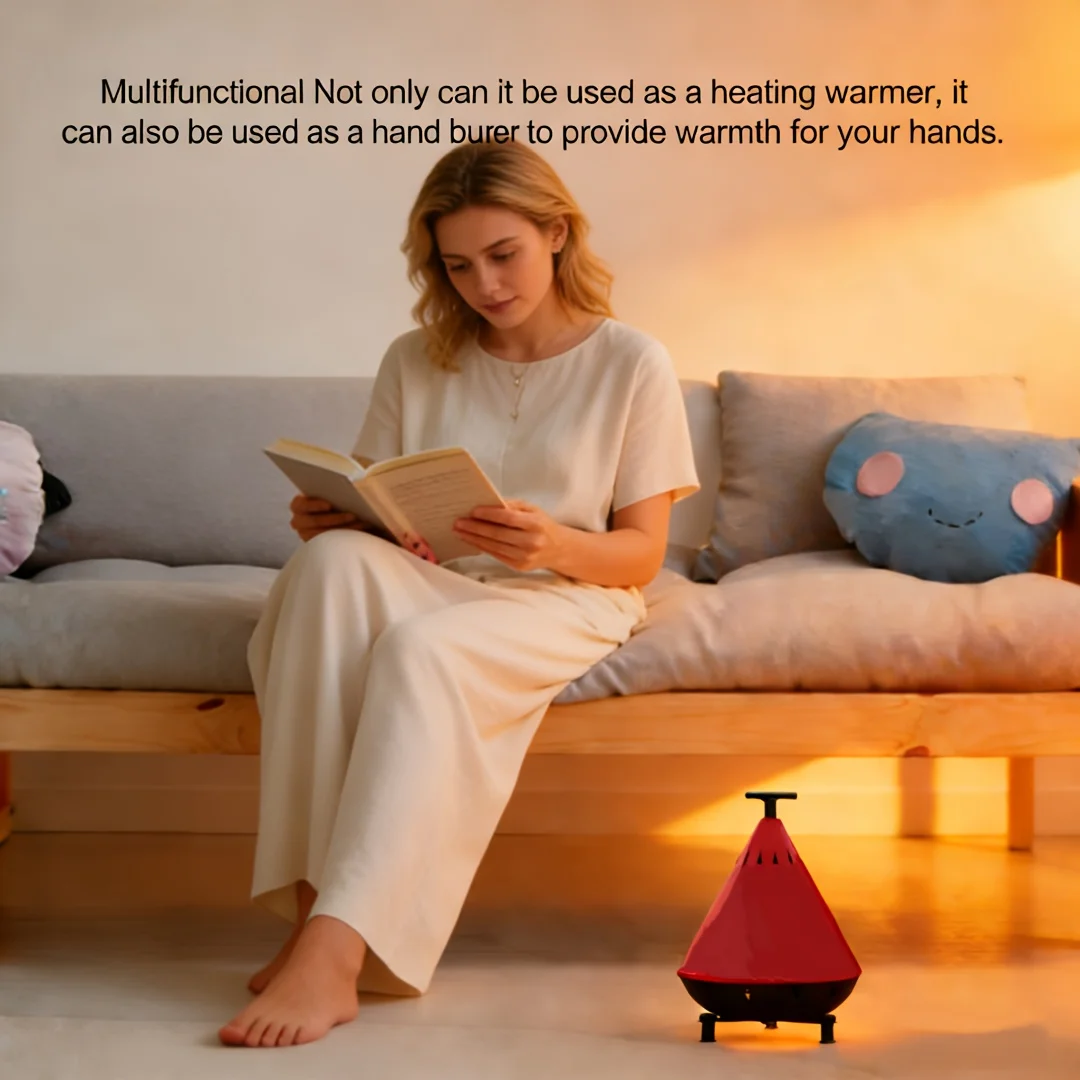Cone shaped tea lamp heater, new indoor metal tea lamp oven candle holder, double bottom tea lamp heater, winter candle holder handheld warmer, suitable for home camping, decorative tea lamp candle holder retro tea lamp heater, suitable for Halloween, Chr