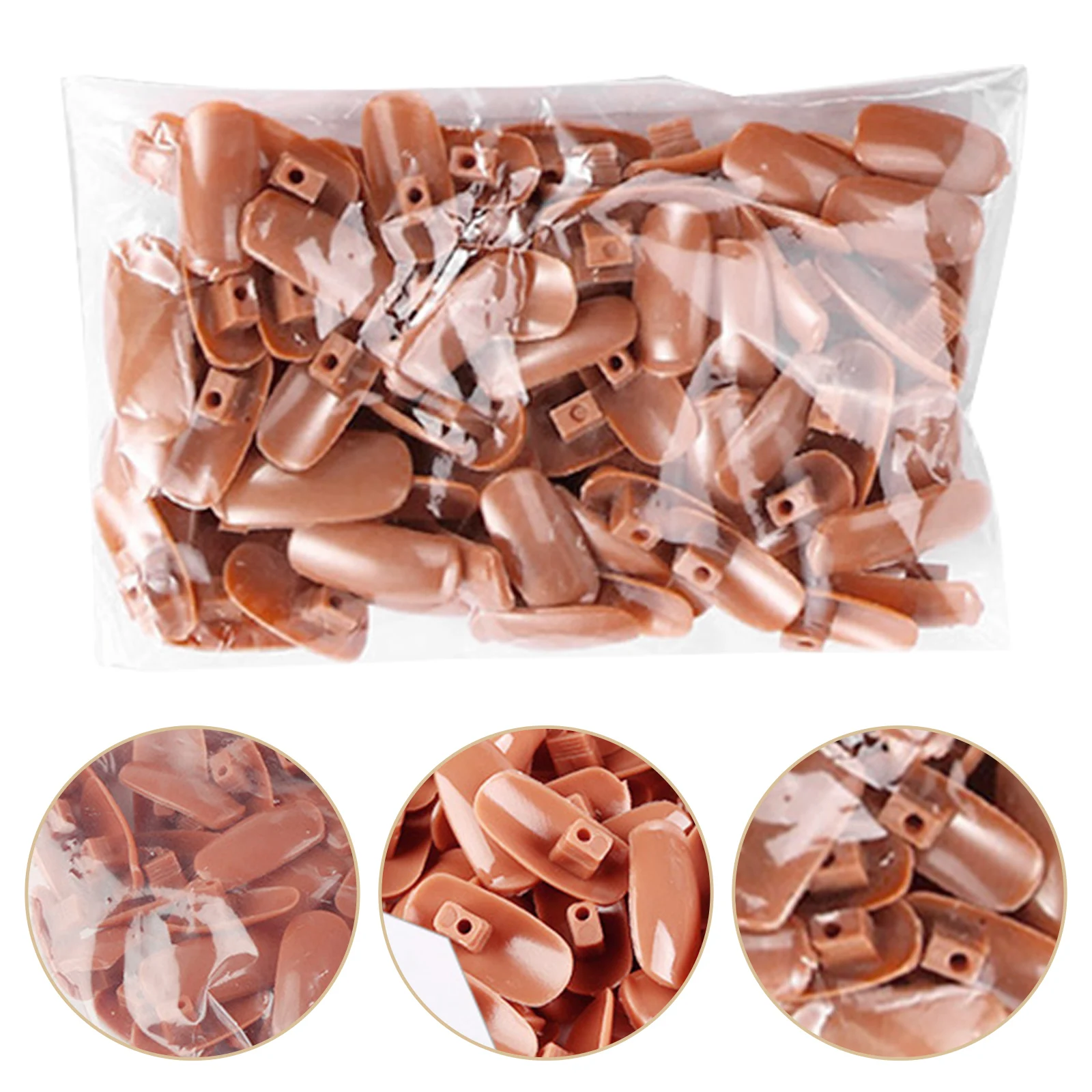 

300pcs Practice Nails False Prosthetic Plastic Fake Nail Tips Gel Acrylic Wrap Training Salons Beginners Students