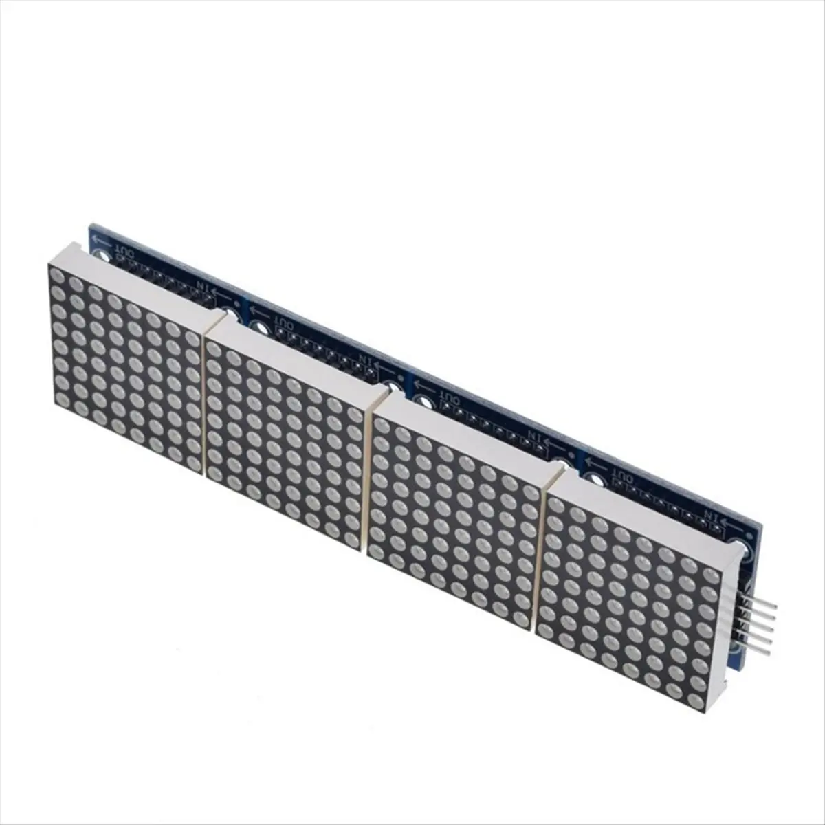 Super Sale MAX7219 Dot Matrix Module 8x8 Common Cathode LED Display 5V 4-in-1 with DuPont Wires Cable for DIY Projects B