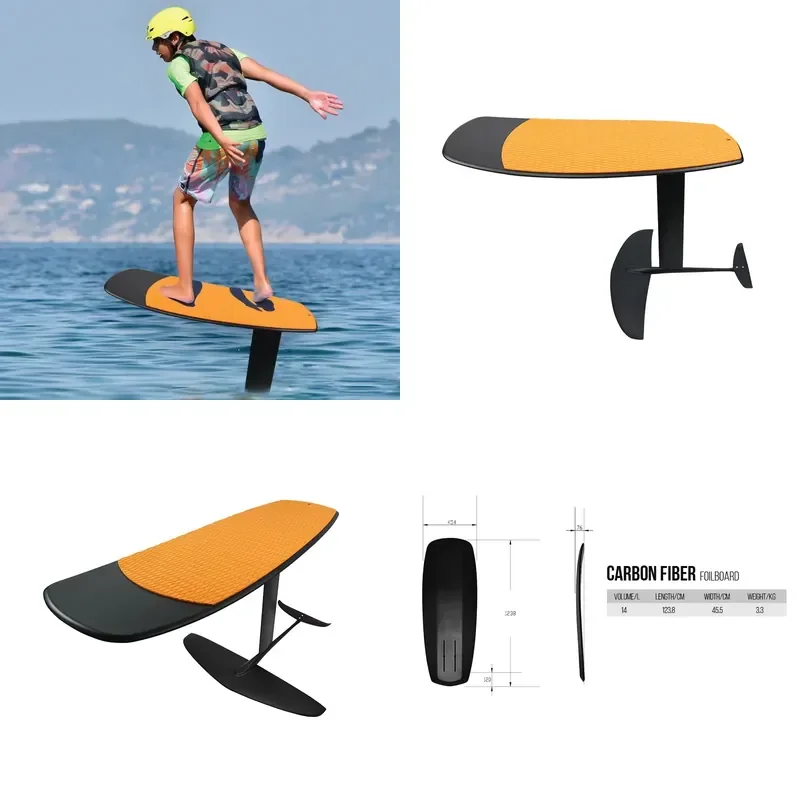 14L Kite Wake Pump Hydro Foil Surf Foilboard Kit Pool River Water Surfing Hydrofoil and Carbon Fiber Pump Pumping Foil Board