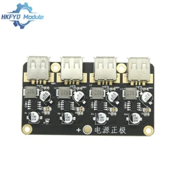 4-channel fast charging module 12V 24V to QC3.0 fast charging Single USB mobile phone charging board