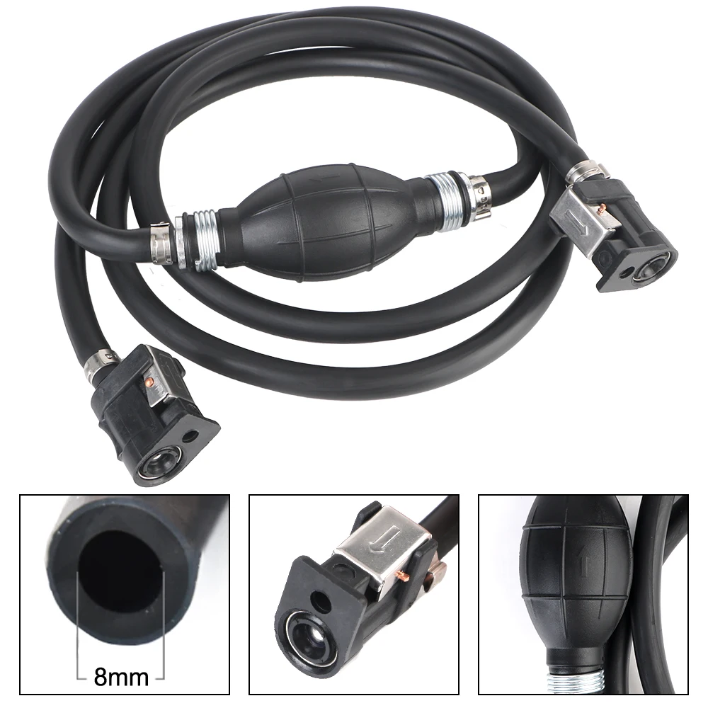 Fuel Desiel Line Hose for Car Outboard Boat Marine Engine Oil Hose Pipe Connector 8mm Diameter 2m/3m Length Fuel Pump Pipe