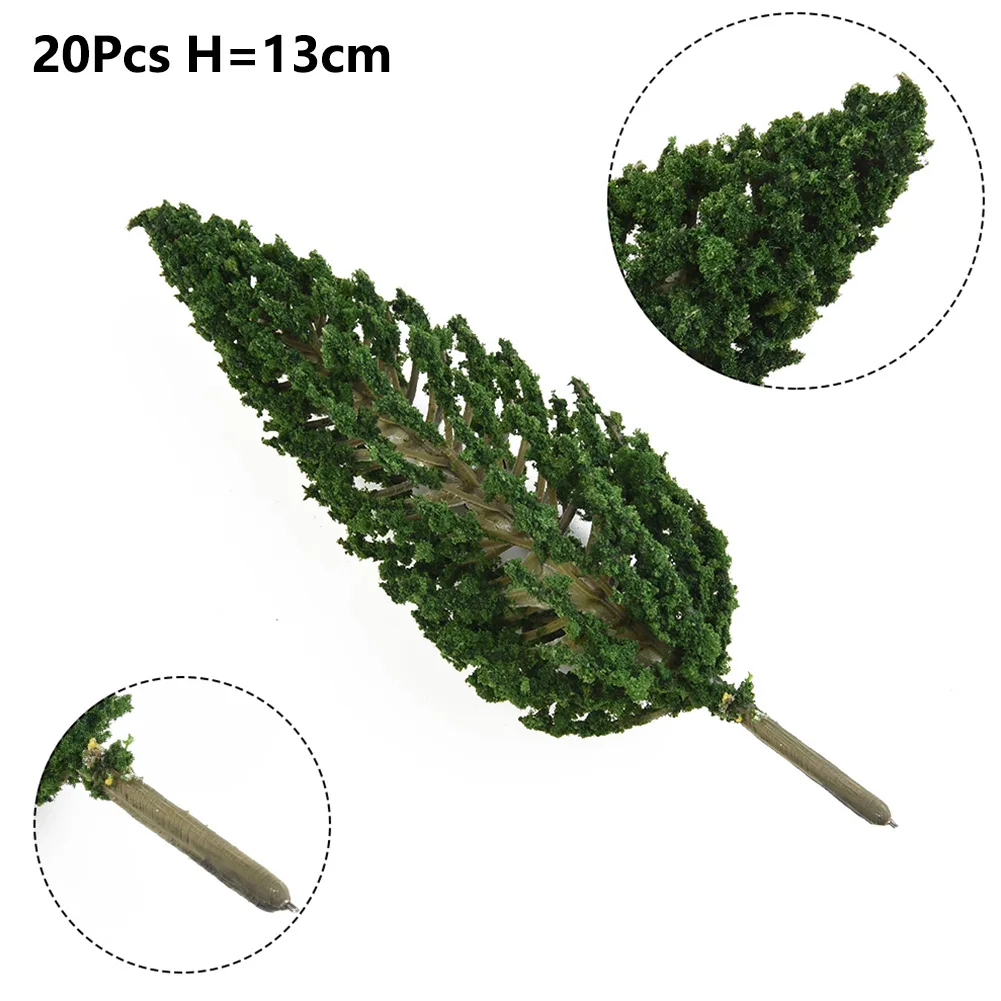 Pine Tree Decoration Set Includes Twenty Pieces at a Uniform Height of Approximately Thirteen Centimeters Each