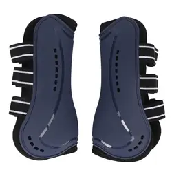 Botas de pierna delantera de caballo, Protector ligero absorbente de golpes para entrenamiento de salto, 1 par