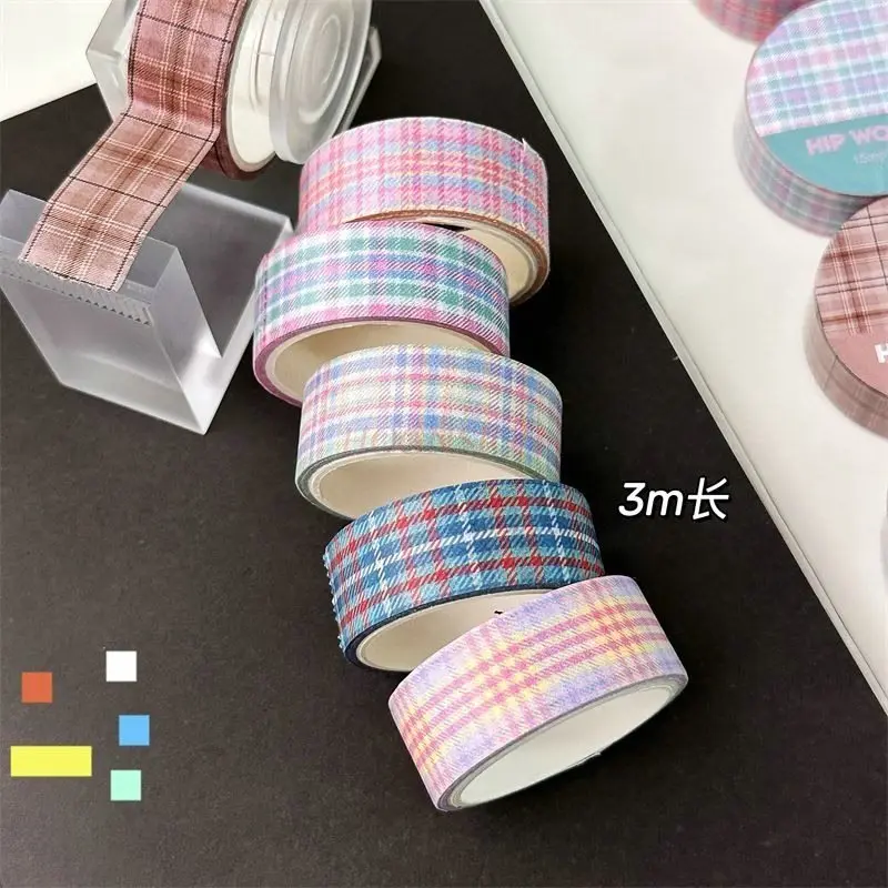 

1 рулон сетки и сетка для бумажной ленты, базовый коллаж, красочный и милый материал для украшения ручного счета, паста