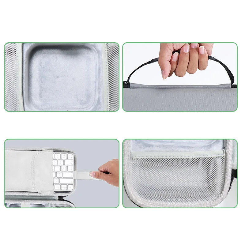 mac mini computer host keyboard organizer portable protective hard case compatible with mac mini m4 pro desktop computer