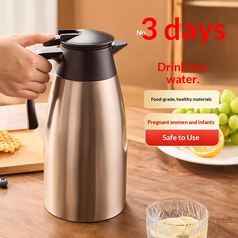 

Изолированный чайник Gianxi, изолированный чайник большой емкости, изолированный чайник из нержавеющей стали 316, удобная студенческая бутылка с горячей водой