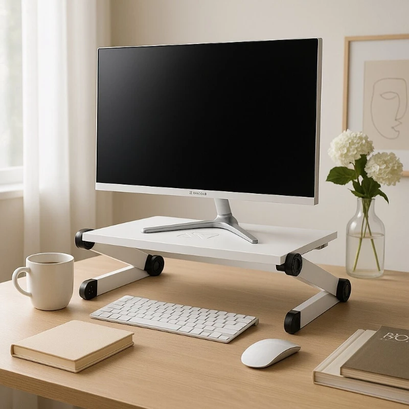 

Height Adjustable Monitor Stand, Desktop Display Support, PC Screen Bracket, Office Workstation Laptop Stand
