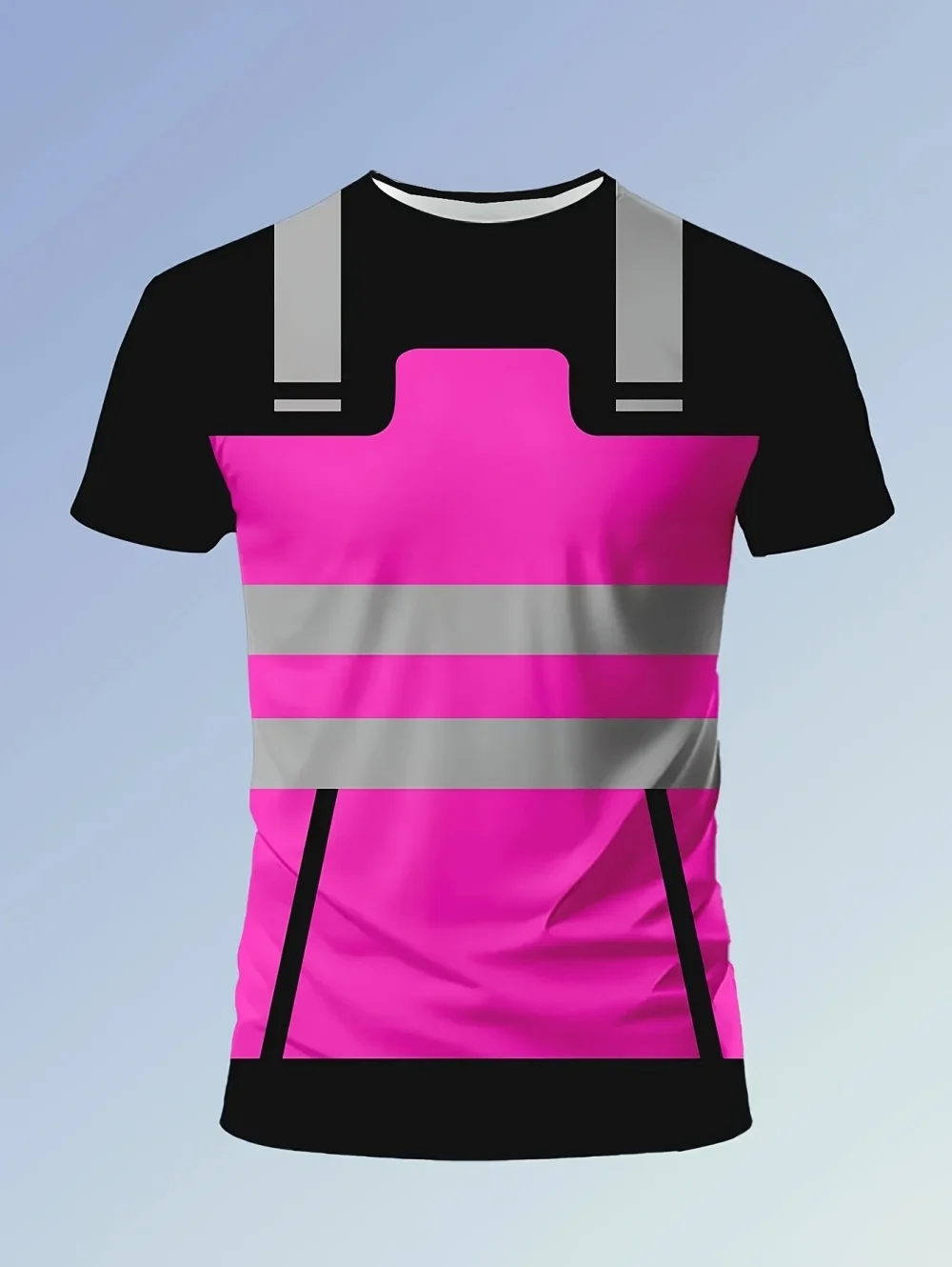 Neues 2026 Sommer Herren Sicherheits-Arbeits-T-Shirt Schnelltrocknend Grün Neutrale Kleidung Kurzarm Oberteile Tees Arbeitskleidung Komfort Herrenbekleidung – Detail 8