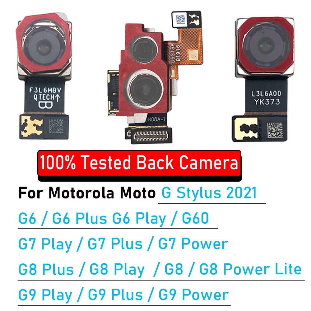 

Rear Big Back Camera Module Flex Cable Replacement Repair F​or Motorola Moto G Stylus 2021 G7 Plus G9 Play G8 Power Lite G6 G60S