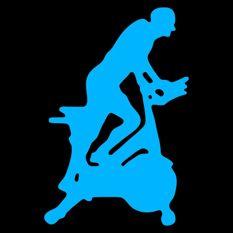 Spinning Bike Fitness Sport Sticker Glow in Dark Wall Switch Decorations Fridge Bathroom Door Laptop Car Body Window Vinyl Decal