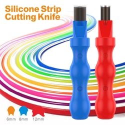 2/4PCS LED Neon Light Cutter Carving Knife Split Silicone Strip Cutter Round Right Angle Arc Cutter Hand Tool  Woodworking Tool