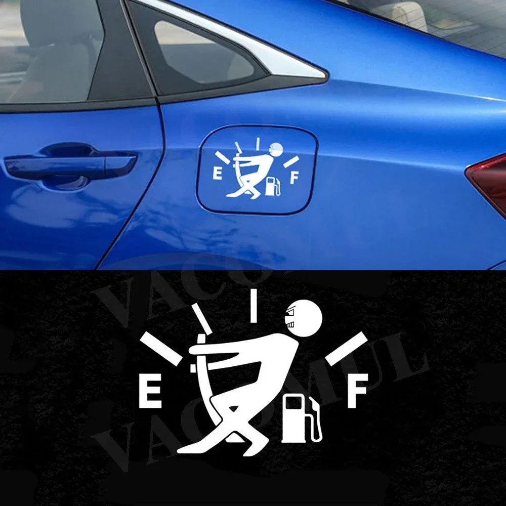 Creative Funny Car Gas Tank Cap Decorative Stickers Car Gas Tank Gauge Stickers Car Decal Decor Exterior Accessories