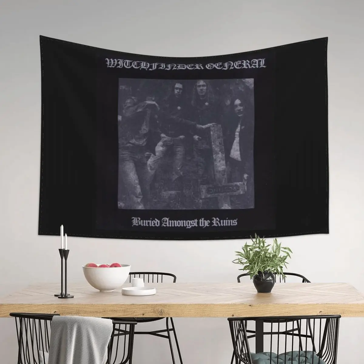 

Witchfinder General - Buried Amongst the Ruins album 2007 Tapestry Kawaii Room Decor Wall Decor Tapestry